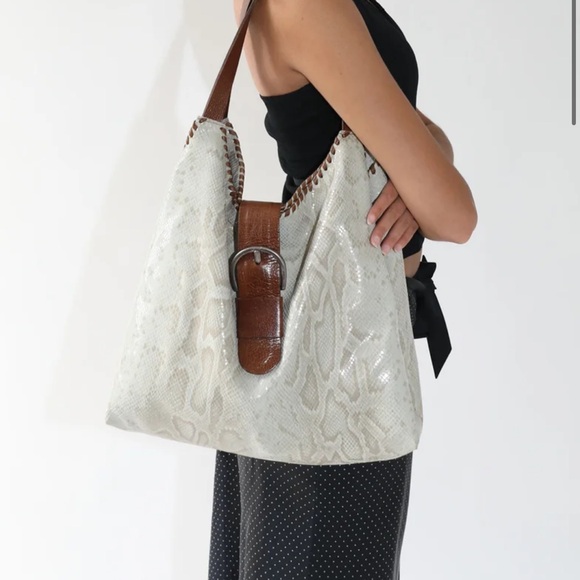 Vintage Snakeskin Print Purse - Picture 1 of 4